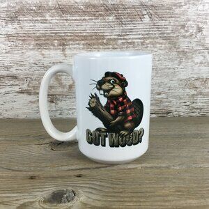 Got Wood? Funny Beaver 15 oz Ceramic Coffee Mug